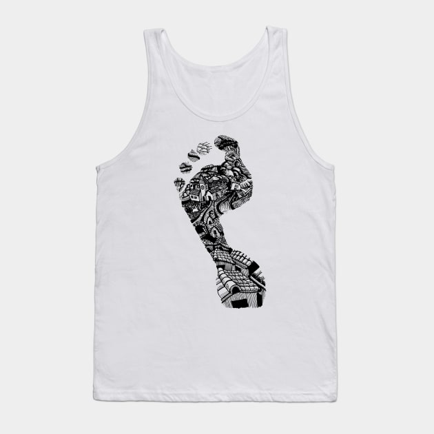 Footsteps Tank Top by stephenignacio